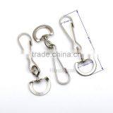 14mm Metal Iron Swivel Clasps Snap Two Hooks Rings Key Hooks DIY Key Chain Ring Nickle Color HK-015 thumbnail-1
