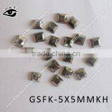 Iron on Square Shape Rhinestone 5x5mm Gunmetal Color Rhinestone Hot Fix Crystal for Garment thumbnail-2
