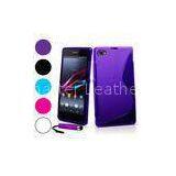 For Xperia Z1 Compact Case, 2014 New Mobile Phone Bag, S Line Soft TPU Gel Skin Cover Case For Sony thumbnail-1