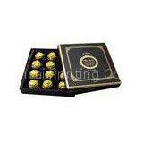 Classical Black Recycled Cardboard Gift Boxes Packaging Chocolate