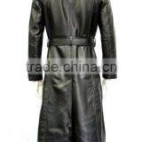 Men Leather Long Coat thumbnail-3