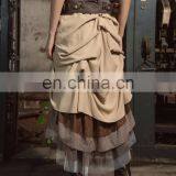 Steampunk Long Asymetrical Style Layered Skirt thumbnail-4
