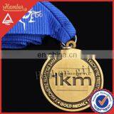 Die Struck Bronze Medal With Ribbon for Sports, Decoration and Souvenir thumbnail-1