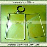 Wholesale Plastic Keychain Promotional Acrylic Keychain With Logo Insert Blank Keychain thumbnail-2