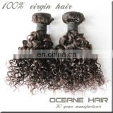 High quality curly hair,100% virgin unprocessed soft instock super curly indian remy hair wefts