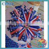 Baby Girls Tutu Skirts With Big Flower Headband Children 2 Layers July 4th Girls Skirt Tulle Fluffy Tutu Skirt For Baby Girls thumbnail-6