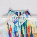 Colorful Women Dress Lantern Sleeve Loose Dresses Female Fashion 2020 thumbnail-5