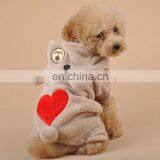 Popular Dog Hoodie Plain Fleece Dog Clothing Pet Garment Warm Dog Sweater Coat thumbnail-3