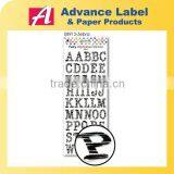 DIY Craft Scrapbook Colourful Animal Print Alphabet Sticker Furry Felt Letter Sticker thumbnail-1
