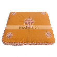 100% Cotton Fabric With Private Label at Wholesale Rate Meditation Zabuton Cushion thumbnail-1