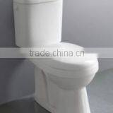 Washdown Soft Close Modern White Color Dual Flushing System Two Piece Western Toilet thumbnail-4