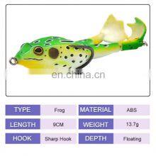New 9cm/13.7g Topwater Fly Fishing Artificial Insect Soft Lures Frog Fishing Lure thumbnail-3