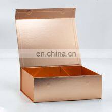 Personalized Paperboard Rose Gold Gift Boxes Packaging With Magnetic Lid thumbnail-1