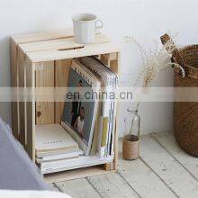 Living Room Bedroom Decorative Wooden Storage Container Boxes Wood Crates thumbnail-2