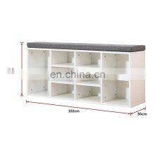 Shoe Rack Storage Bench Organiser Wooden Shelf Cupboard Box thumbnail-5