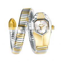 MissFox 2809 Iced Out Watch for Women Luxury Brand Blue Dial Fashion Quartz Watches Women thumbnail-3