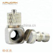 Mini Micro Small Metal Pneumatic Joint Fitting Male Elbow Air Push in Fitting thumbnail-3