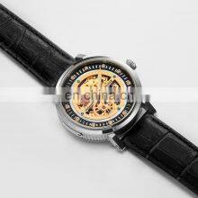 Utime Genuine Leather 10ATM Waterproof Automatic Luminous Mechanical Wristwatch Men Skeleton Mechanical Watch U0029G thumbnail-4