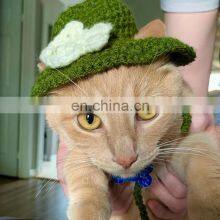 Hot Sale Crochet Pet Hat, Crochet Bucket Hats for Cat, Knitted Sun Hat Hats for Dog and Cat Vietnam Supplier Cheap Wholesale thumbnail-5
