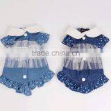 Summer Jean With Lace Pet Dog Accessories Pet Clothes Puppy Clothes thumbnail-4