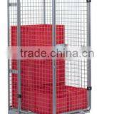 Foldable Metal Security Hotel Housekeeping Maid Cart Trolley thumbnail-4