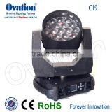 C19 Led Wash Moving Head Light 360W RGBW 4IN1 Linear Dimming Pan:540 Degree Tilt:270 Degree LCD Screen Display thumbnail-2
