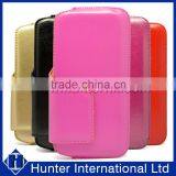 Plain PU Leather Universal Wallet Pull Up Pouch