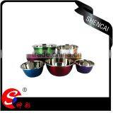 Colorful / Metal Salad Bowl / Stainless Steel Mixing Bowl Set thumbnail-3