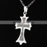 Diamond Cross Necklace Pendants, High-grade Stainless Steel Diamond Necklaces thumbnail-1