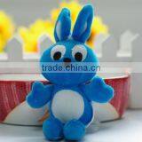 Plush 12cm Blue Rabbit Keychain/Soft Stuffed 12cm Height Blue Big Eyes Bunny Keychain/Simling Bunny Soft Animal Keychain thumbnail-3