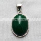 Aura Of Beauty Green Aventurine Pendant, Online Silver Jewellery, Fine Silver Jewellery thumbnail-5