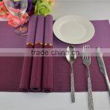 2015 New Fashion Swallow Gird PVC Placemat Modern Purple Plastic Square Restaurant Tableware Bowl Pad Table Mat thumbnail-4