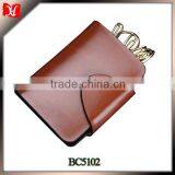 high quality waterproof genuine leather key case holder bag made in china