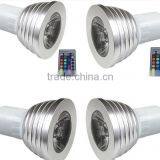 3W LED RGB Bulb 16 Color Changing LED Spot Lights RGB Led Spot Light Ac85-265v E27 GU10 Led Rgb Remote Control Spotlight 12v Quality Choice thumbnail-6