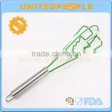 Kitchen Silicone Eggbeater With Stainless Steel Handle thumbnail-3