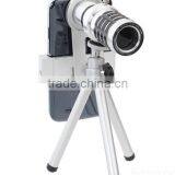 12X Universal Zoom Lens Tripod Camera Telescope For Mobile Phone thumbnail-1