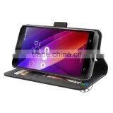 Wallet Book Case for Asus Zenfone 2e Ze500l , Premium Synthetic Leather Magnet Flip Case for Asus Zenfone 2e Ze500l Stand
