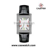 New times rectangle lady wrist watch ladies trend new design lady quartz watch fahion lady Czech stone watch
