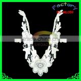 Neck patch off white lace collar with fashion crochet lace floral necklace collar