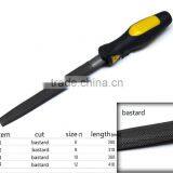 8 In. Bastard Cut Half Round Steel File Hand Tool File Manufacturer Direct Sale