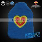 2000ml High Qualtiy Hot Water Bottle With Heart Fleece Cover thumbnail-1