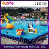 Frame Pool Outdoor Inflatable Swim Pool,intex Adult Swimming Pool,Summer Rectangular PVC Above Big Metal Frame Pools thumbnail-2