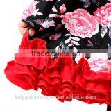 Fall Child Clothes Floral Ruffle Long Sleeve Childrens Boutique Clothing 2016 thumbnail-5