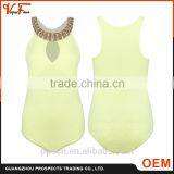 New Arrival Fashion Sexy Adult Short Jumpsuit , Yellow Women Jumpsuit Wholesale China