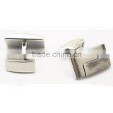 Patched Silver Rectangle Metal Cuff Links From Shenzhen