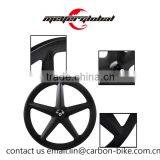 MeyerGlobal Best Carbon Track Wheels 700C Five Spoke Fixed Gear Bike Tubular Wheels With Ffwd Decal thumbnail-1