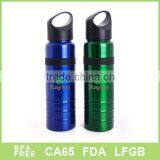 Eco friendly big capacity stainless steel drink sport bottle