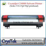CRYSTEK Cheap Crystaljet 3.20m CJ4000 Solvent Printer for Vinyl Flex Back-lit Film Print