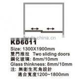 Aluminium Profile Double Sliding Door Tempered Glass Shower Screen(KD6011) thumbnail-2