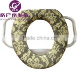 GLD china manufacture hot sale cute children soft toilet seat with handle